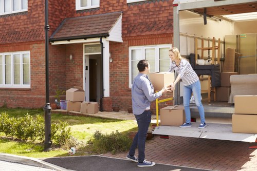 Removal team preparing a home move in Ilford