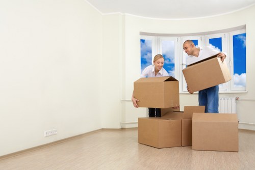 Removal van handling a move in a busy Ilford street with access considerations