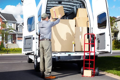 Team organising an office move near Ilford business premises