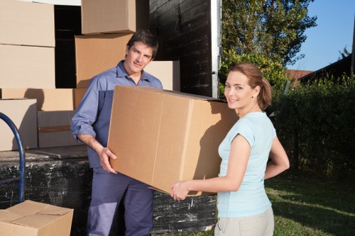 Local removals van ready for a house or office move